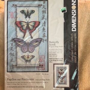 Dimensions Butterfly Scroll Counted Cross Stitch Kit 35193